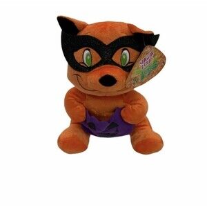 Kellytoy Sugar Loaf Toys Orange soft plushie stuffed animal Halloween Fox 10"